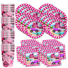 Girl Pink Construction Trucks Birthday Party Supplies Set Plates Napkins Cups Tableware Kit for 16
