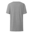 thumbnail image 5 of Women's Cotton T-Shirts with Chest Pocket Short Sleeve Soft V Neck Tees Loose Fit Casual Summer Tops Tshirts (S, Gray), 5 of 5