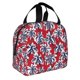 thumbnail image 2 of Easygdp Palm Tree Pattern on Red Bolsa Térmica Premium - Tela Oxford Impermeable, Gran Capacidad, Bolsillo Frontal, Unisex para Trabajo, Escuela, Actividades al Aire Libre y Picnics, 2 of 8