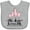AC-Heather Grey, variant on Inktastic Llama Aunt Loves Me Girls Girls Baby Bib