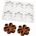 thumbnail image 1 of Moldes de silicona con forma de flor de 12 cavidades for chocolate, dulces y hielo, moldes for hornear no tóxicos for bodas y fiestas, 1 of 4