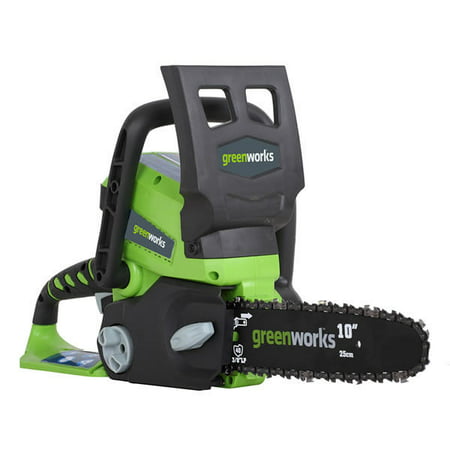 Greenworks 10-Inch 24V Cordless Chainsaw, Battery Not Included