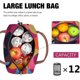 thumbnail image 4 of Insulated Lunch Bags for Women Reusable Cooler Bag Waterproof Large Lunch Box Portable Lunch Kit for Work Picnic Beach (Colorful Polka Dots), 4 of 5