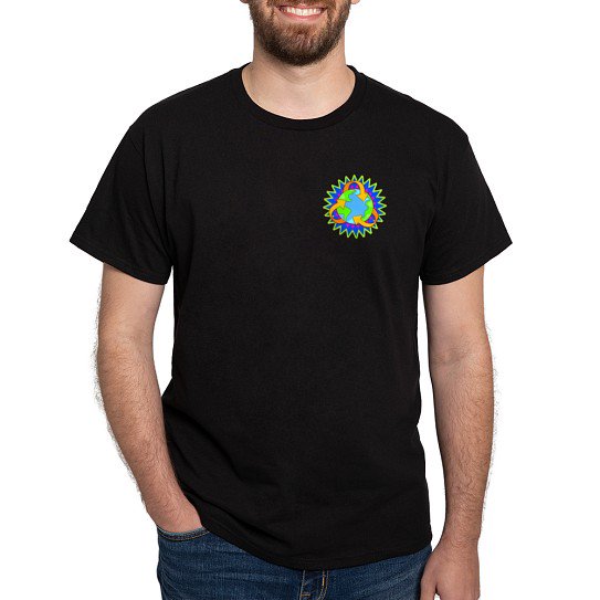 CafePress - Earth Day Energy Dark T Shirt - Men's Classic Cotton T-Shirts