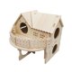 thumbnail image 3 of Casa para hámster, cabaña, hábitat, decoración, jaula, accesorios, casa para jerbos y ratones 19cmx15.5cmx15.5cm, 3 of 9