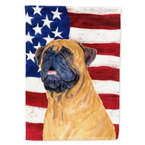 Carolines Treasures SS4004CHF USA American Flag with Bullmastiff Flag Canvas, Large, Multicolor