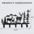 thumbnail image 3 of Animal Themed Metal Towel Hook Wall Mounted Rack For Bathroom Kitchen Home Bear Deer Wolf Towel Holder, 3 of 3