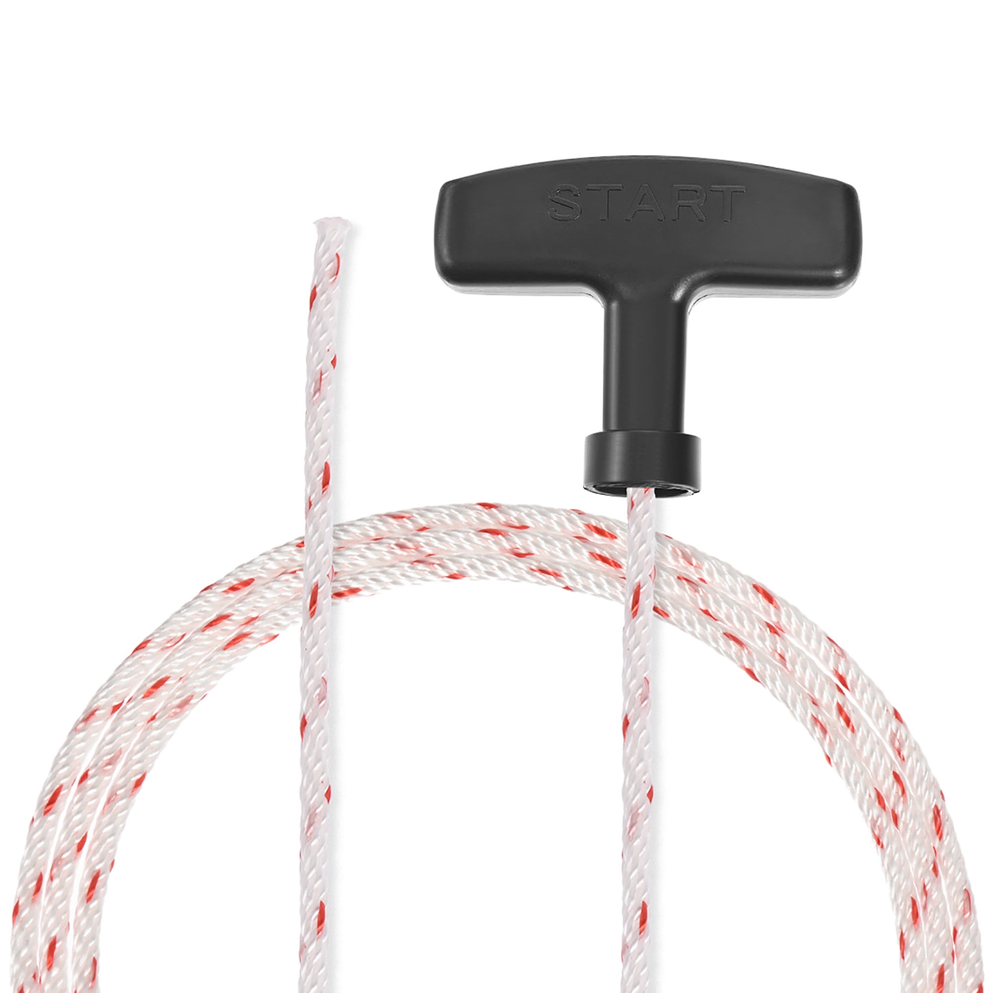 Recoil start Rope with Handle 3mm Dia. 2.9m 9.5ft Polyester Pull Cord