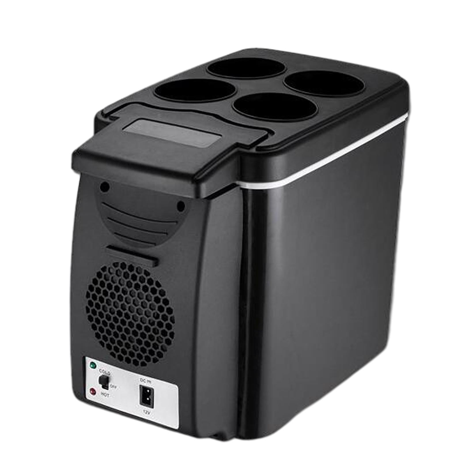 Fiocias 6L / 8 Can Portable Mini Car Fridge Refrigerator, Electric Cooler and Warmer AC