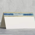 thumbnail image 2 of Appetit French Place Cards (Blue) for Dinner Parties  Events. Table Tent , Scored for Easy Folding. Available in Packages of 12, 25, 50 (50), 2 of 2