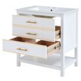 thumbnail image 3 of Fulvari 30inch Bathroom Vanity Cabinet Combo with Sink Top, Modern Free-standing Wooden Vanity, 3 of 9