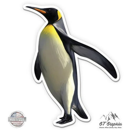 Emperor Penguin - 3" Vinyl Sticker - For Car Laptop I-Pad Phone Helmet Hard Hat - Waterproof Decal