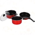 thumbnail image 1 of IFANLANDOR 3pcs Non Stick Cooking Pan Set Frying Pan Soup Pot For Use Space Saving And Cooking Accessories For Home Chefs, 1 of 7
