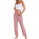 thumbnail image 2 of Pantalones de pijama para mujer INSPIRE CHIC, suaves y cómodos, pantalones de lounge, ropa de dormir con bolsillo, color rosa, 2 of 6