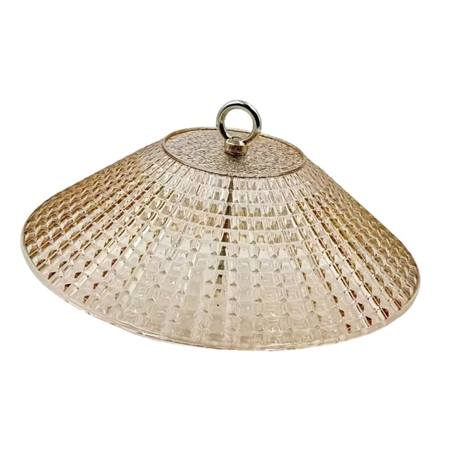 Colaxi Hanging Baffle for Outside Bird Feeder Convenient Full Protection Weatherproof Rainproof Bird Feeding Shelter for Garden Yard Gold
