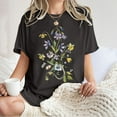 thumbnail image 2 of Drses Wildflowers Shirt for Women Oversized Floral Loose T Shirts Graphic Tees Flower Plant Shirts Womens Tops, 2 of 7