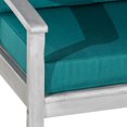 thumbnail image 3 of Deep Seat Eucalyptus Chair , Environmentally Friendly Wood Chair with Finish and Cushions,Noise Free, Silver+Grey + Dark Green, 3 of 3
