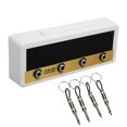 thumbnail image 2 of Yazoeia Guitar Amp Key Hanger Wall Mounting Jack Rack Includes 4 Plug Keychains 1 Wall Mounting Base(White ) YQ320-5692, 2 of 13