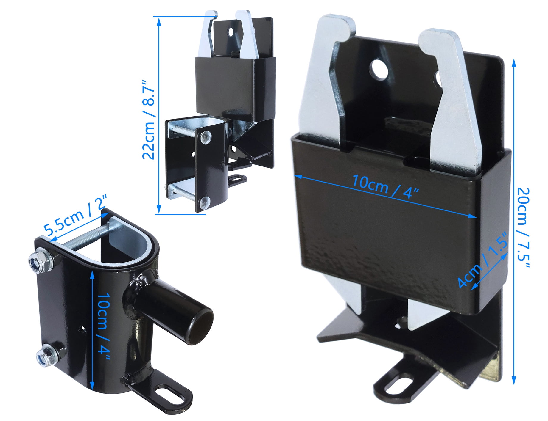 2 Way Farm Gate Latch, Two Way Fence Gate Latch for Metal Gates Livestock Cattle Gate Latches Gate Hardware for Horse Corrals, Ranches(Screws and Instructions Included)