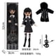 thumbnail image 5 of Figura de acción coleccionable de la temporada 2 de Wednesday Addams, 11 pulgadas, 9 articulaciones, traje premium de lunares., 5 of 5
