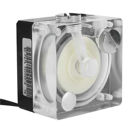 

Integrated Water Cooling Pump Integrated Computer Cooling Systems PWM Adjustment 12V Acrylic + Ceramic For MCU Control