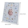 thumbnail image 4 of 1Pc Baby 12 Months Photo Frame My First Year Baby Picture Frame Growth Record Photo Frame Infant Birthday Display Rack (White), 4 of 10