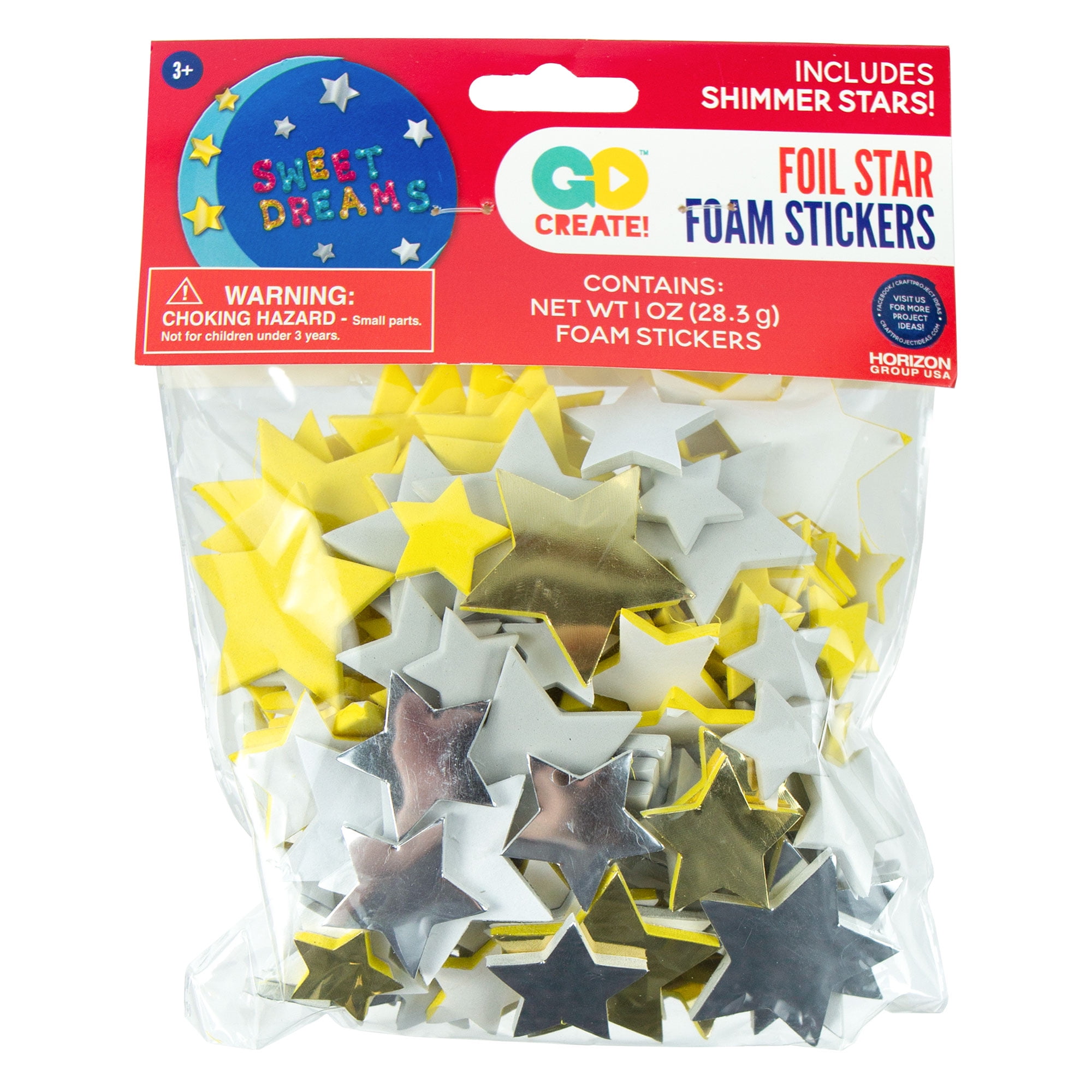2,5cm Star White Sticker Foil Star Catcher 4061963041857 15cm STERNTALER 