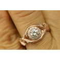 thumbnail image 4 of HeartsAndYou 1.5ct Round Cut Moissanite Engagement Ring for Women 18k Rose Gold Over Silver Halo Unique Design, 4 of 6