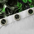 thumbnail image 4 of Manfei Spooky Halloween Skull Blackout Curtains Set of 2 (52x84 Each),Gothic Theme Window Curtains,Green Flower Floral Curtains and Drapes For Boys Teens,Super Cozy Room Decor, 4 of 6