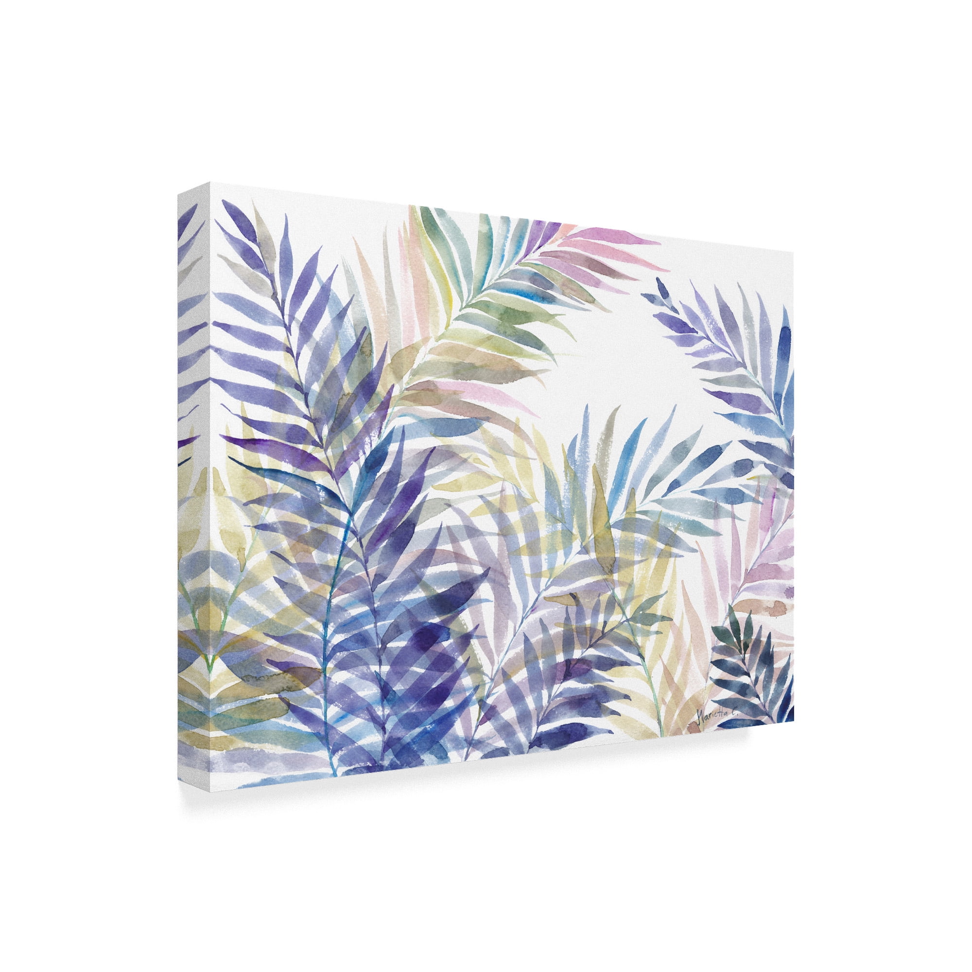 Trademark Fine Art 'Tropical Leaves' Canvas Art by Marietta Cohen Art And Design
