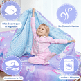thumbnail image 4 of Beavtaens Juego de Cama para Niños Pequeños de 4 Piezas, Juego de Sábanas para Bebé Transpirable y Suave, Incluye Edredón Acolchado, Sábana Plana, Sábana Ajustable y Funda de Almohada para Niñas, 4 of 6