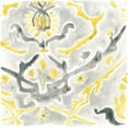 thumbnail image 2 of Vess, June Erica 15x15 Black Ornate Wood Framed with Double Matting Museum Art Print Titled - Citron Damask Tile VI, 2 of 4