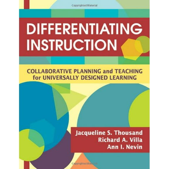 Pre-Owned Differentiating Instruction: Collaborative Planning and Teaching for Universally Designed Learning Paperback