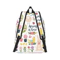 thumbnail image 3 of Daiia Spring Flowers Birds Vintage Canvas Backpack for Men and Women ,Hiking Backpack,Travel Laptop Bag for School,Large Capacity Backpack, 3 of 8