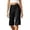Black, variant on Womens High Waist Casual Capri Pants for Stretchy Control Elastic Waistband Cropped Trousers