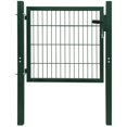 thumbnail image 1 of vidaXL Fence Gate Steel Green 105x150 cm, 1 of 4