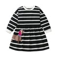 thumbnail image 2 of LYMAYTER Robe Décontractée pour Filles 2-7 Ans pour Enfants Robe Pull Dessin Animé Printemps Automne Manches Longues, 2 of 7