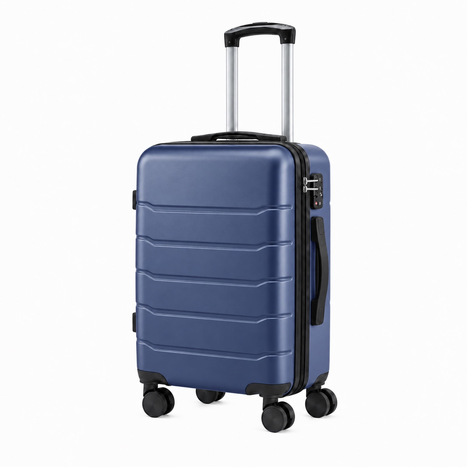 Alvantor 20-Inch Expandable Hardside Carry-On Luggage  ABS Shell  TSA Lock  Spinner Wheels for Air Travel  Blue