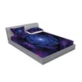 thumbnail image 2 of Ambesonne Psychedelic Fitted Sheet & Pillow Sham Set, , King, Purple Blue, 2 of 2