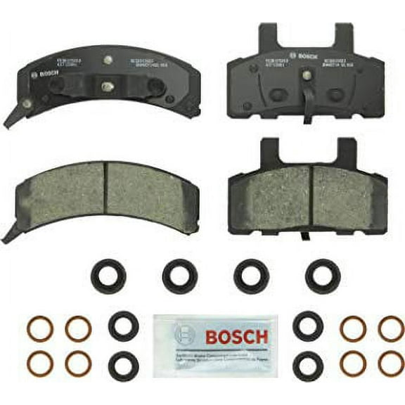 Bosch BC369 QuietCast Premium Ceramic Disc Brake Pad Set For Select Cadillac; Chevrolet Astro, Blazer, Express, C1500/2500 Pickup, Suburban, Tahoe; GMC Safari, Savana, Suburban, Yukon   More; Front