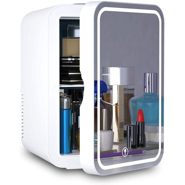 mini fridge walmart with mirror