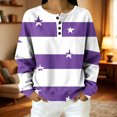 thumbnail image 2 of Cmfcve Cut Star Shirt for Women Oversized Printed Long Sleeve Pullover Sweatshirts Fashion Casual Daily Tops, 2 of 6