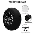 thumbnail image 2 of Rateoe Watercolor Sailboat Pattern Tire Cover Wheel Protectors Weatherproof Wheel Covers Universal Fit for Trailer Rv SUV Truck Camper Travel Trailers Accessories-16 inch, 2 of 6