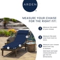 thumbnail image 4 of ARDEN earthFIBER Outdoor Tufted Chaise Cushion, 22 x 76, Rain-Proof, Fade Resistant, Cushion for Chaise Lounger Taupe Grey Boardwalk Stripe, 4 of 10
