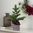 thumbnail image 2 of Northlight 16" Unlit Artificial Christmas Tree Medium Pine in Pot, 2 of 5