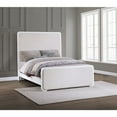 thumbnail image 6 of Coaster Anastasia Upholstered Wood Queen Panel Bed Pearl White and Beige, 6 of 9
