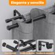 thumbnail image 3 of Doble barra de cortina 32-144 pulgadas para ventanas con soporte de aluminio y acabado de tapa final blanca ajustable, 3 of 7