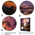 thumbnail image 3 of Designart "Countryside Crimson Dusk horizon II" Landscape & Nature Floater Framed Canvas Wall Art, 3 of 7