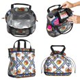 thumbnail image 2 of Pioneer Flower Floral Print Pattern Drawstring Lunch Bag Women - Drawstring Lunch Bag Insulated for Work Office - Stain-Resistant Large Lunchbags for Women with Multi-Pockets, 2 of 6