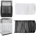 thumbnail image 1 of LAICAIW 2 Pack Bird Cage Cover, Adjustable Birdcage Cover Bird Cage Seed Catcher, Universal Bird Cage Mesh Netting Cage Skirt Guard Bird Cage Net Cover for Round Square Cage, 1 of 7